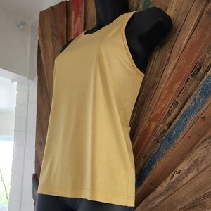 COS mustard yellow 100% cotton tank top Sz S